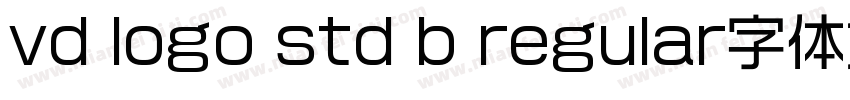 vd logo std b regular字体免费下载字体转换
